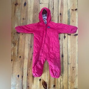 Patagonia Bright Pink Infant Snowsuit